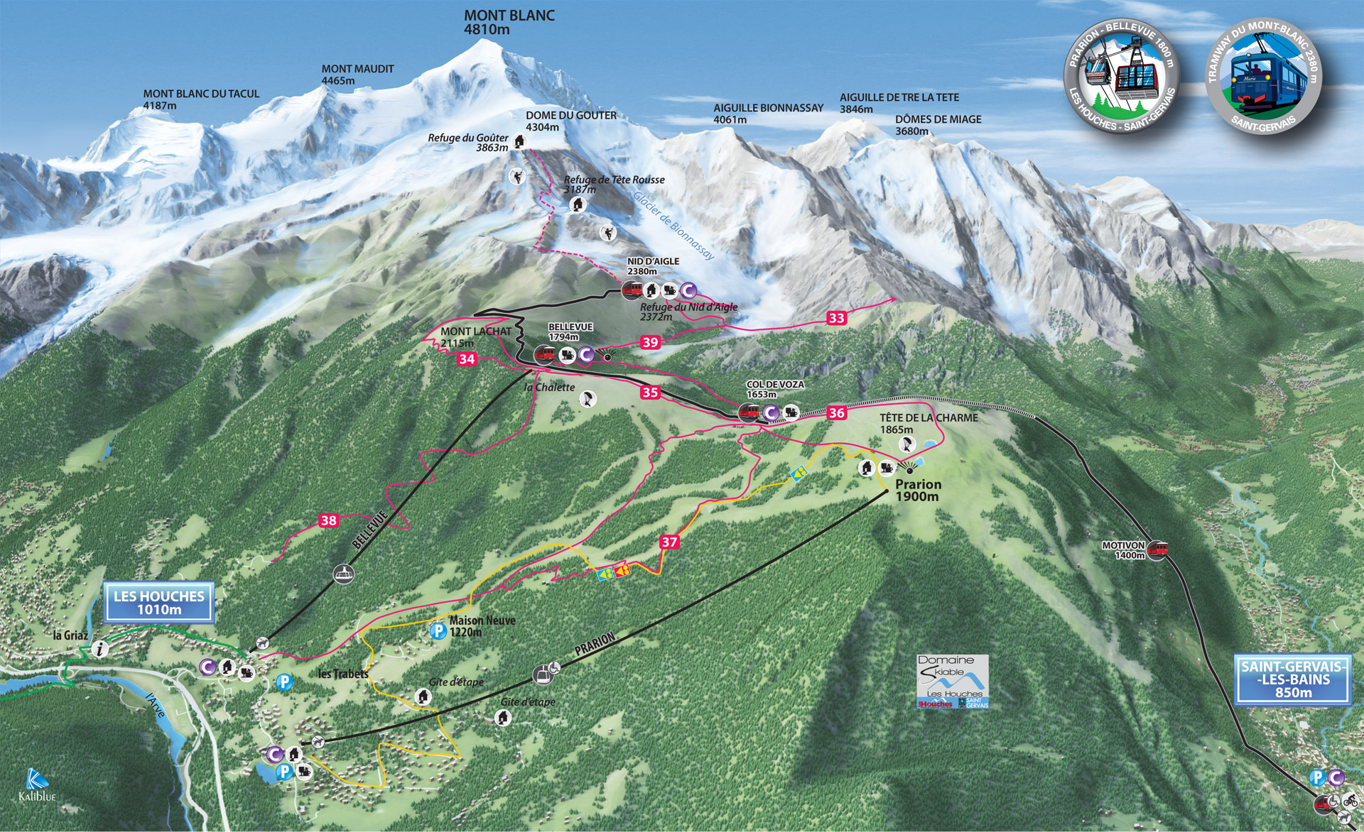 Stadtplan von Chamonix