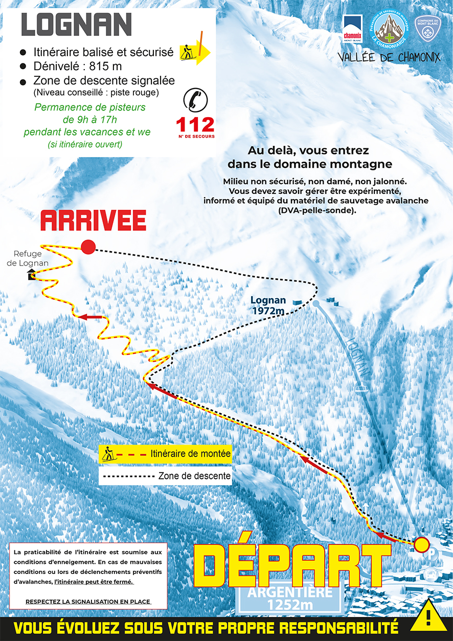 Stadtplan von Chamonix